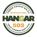 Hangar 502 Bar & Grill in Boulder City NV round logo